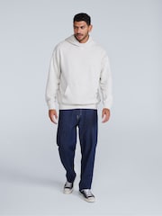 Animal White Mens Icon Drop Shoulder Hoodie - Image 3 of 4