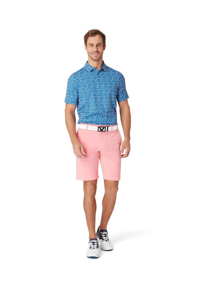 Callaway Apparel Pink Chev Tech Shorts - Image 1 of 5
