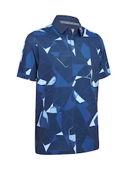 Callaway Apparel Blue Kick Flip Print Polo Shirt - Image 1 of 2