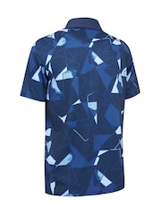 Callaway Apparel Blue Kick Flip Print Polo Shirt - Image 2 of 2