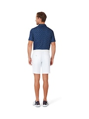 Callaway Apparel Large Blue All-Over Chev Printed Polo Shirt - Imagen 2 de 5