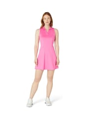 Callaway Apparel Pink Flounce Dress with Mesh - Image 2 of 6