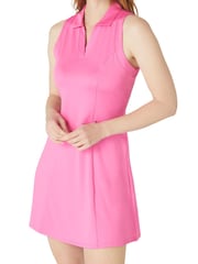 Callaway Apparel Pink Flounce Dress with Mesh - Image 4 of 6