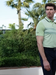 Callaway Apparel Green Roadmap Chev Polo Shirt - Imagen 1 de 5