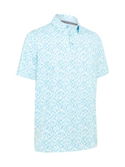 Callaway Apparel Blue Kaleidoscope Chev Polo Shirt - Imagen 4 de 5