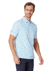 Callaway Apparel Crab Novelty White Polo Shirt - Image 4 of 6
