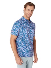 Callaway Apparel Blue Crab Novelty Polo Shirt - Image 3 of 5