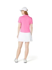 Callaway Apparel Pink Waist Length Mesh Detail Short Sleeve Polo Shirt - Image 2 of 5