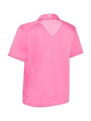 Callaway Apparel Pink Waist Length Mesh Detail Short Sleeve Polo Shirt - Image 5 of 5