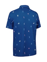 Callaway Apparel Blue Time Lapse Polo Shirt - Image 5 of 5