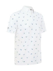 Callaway Apparel All-Over Birdie White Polo Shirt - Imagen 5 de 6