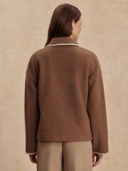 Varley Brown Ruiko Zip Through Fleece - Image 2 of 8