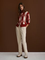 Varley Red Dahlia Karina Jacquard Knit Jacket - Image 11 of 12