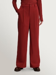 Varley Red Dahlia Floris Wide Leg Trousers - Image 4 of 5