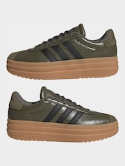 adidas Olive Green VL Court Bold Trainers - Image 5 of 9