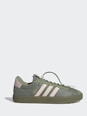 adidas Olive Green VL Court 3.0 Trainers - Image 1 of 8