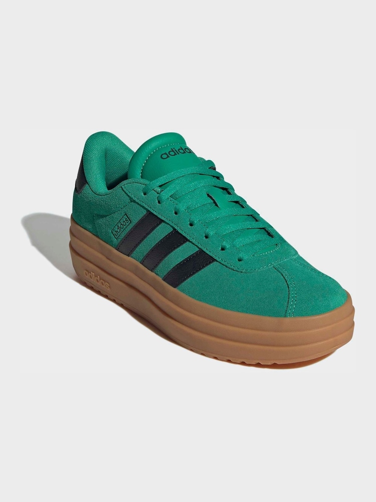 adidas VL Court Bold Trainers Green US 6 Girl IH9155/4- adidas VL Court Bold Trainers Green US 6 Girl IH9155/4-