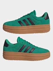 adidas Green/Black VL Court Bold Trainers - Image 8 of 10