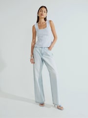 River Island Bouclé Vest - Imagem 1 de 4