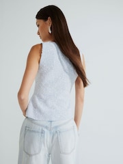 River Island Bouclé Vest - Imagem 3 de 4