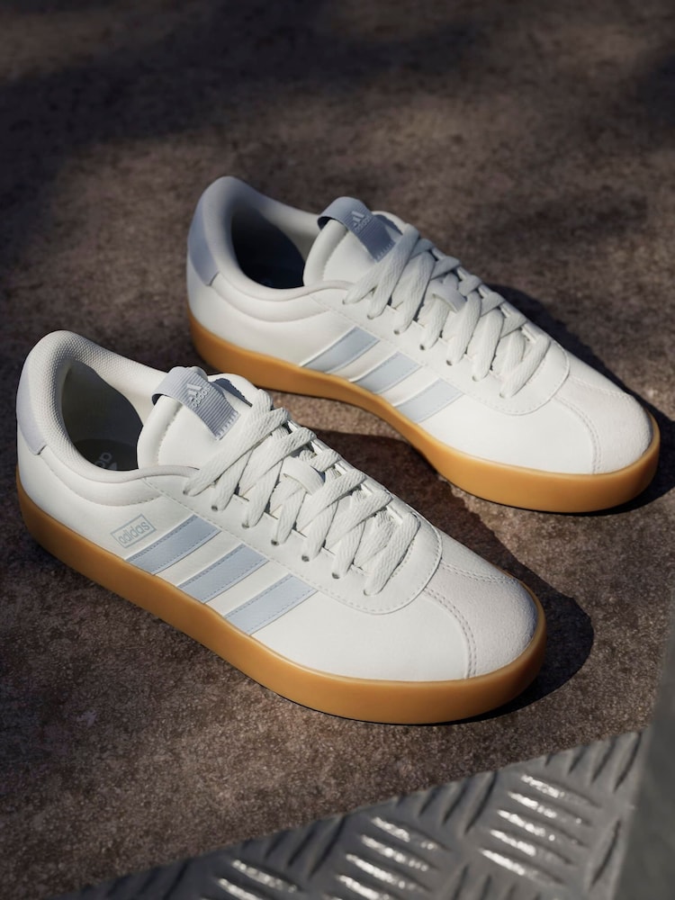 adidas VL Court 3.0 Trainers Grey US 6.5 Woman JP7539/5