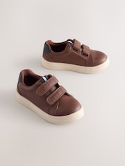 Tan Brown Touch Fastening Shoes - Image 1 of 5