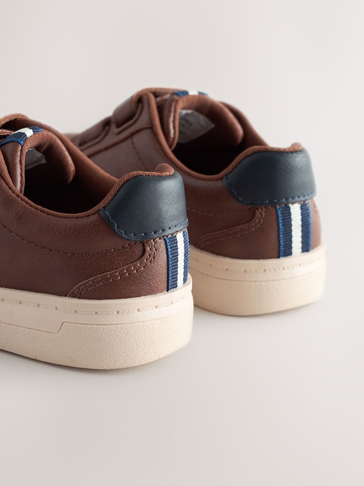 Tan Brown Touch Fastening Shoes - Image 5 of 5