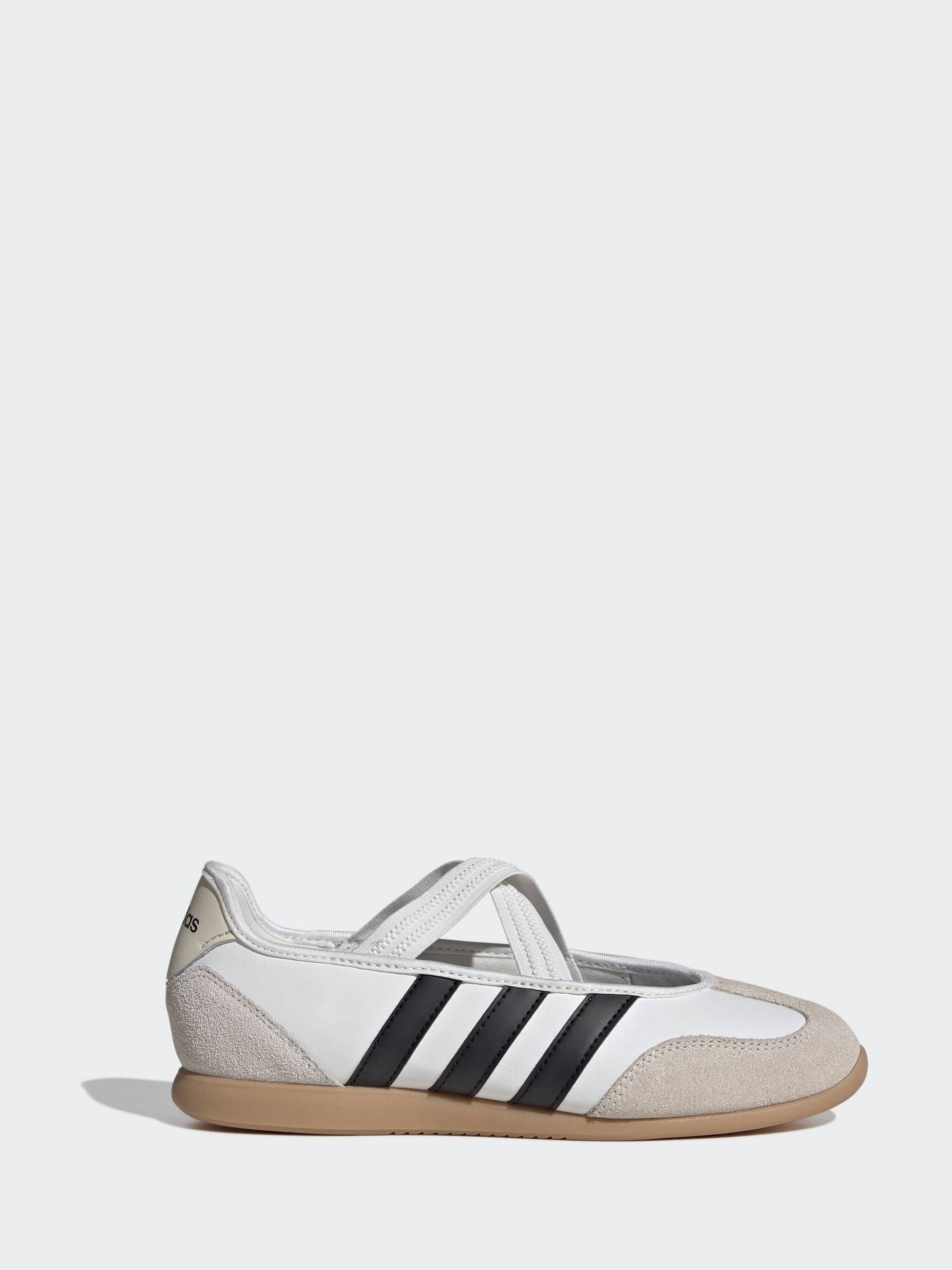 Buy adidas White/Black Barreda Mary Jane Ballet Trainers from Next USA