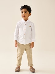 Tan Brown Standard Fit (F) Leather Loafers - Image 4 of 9