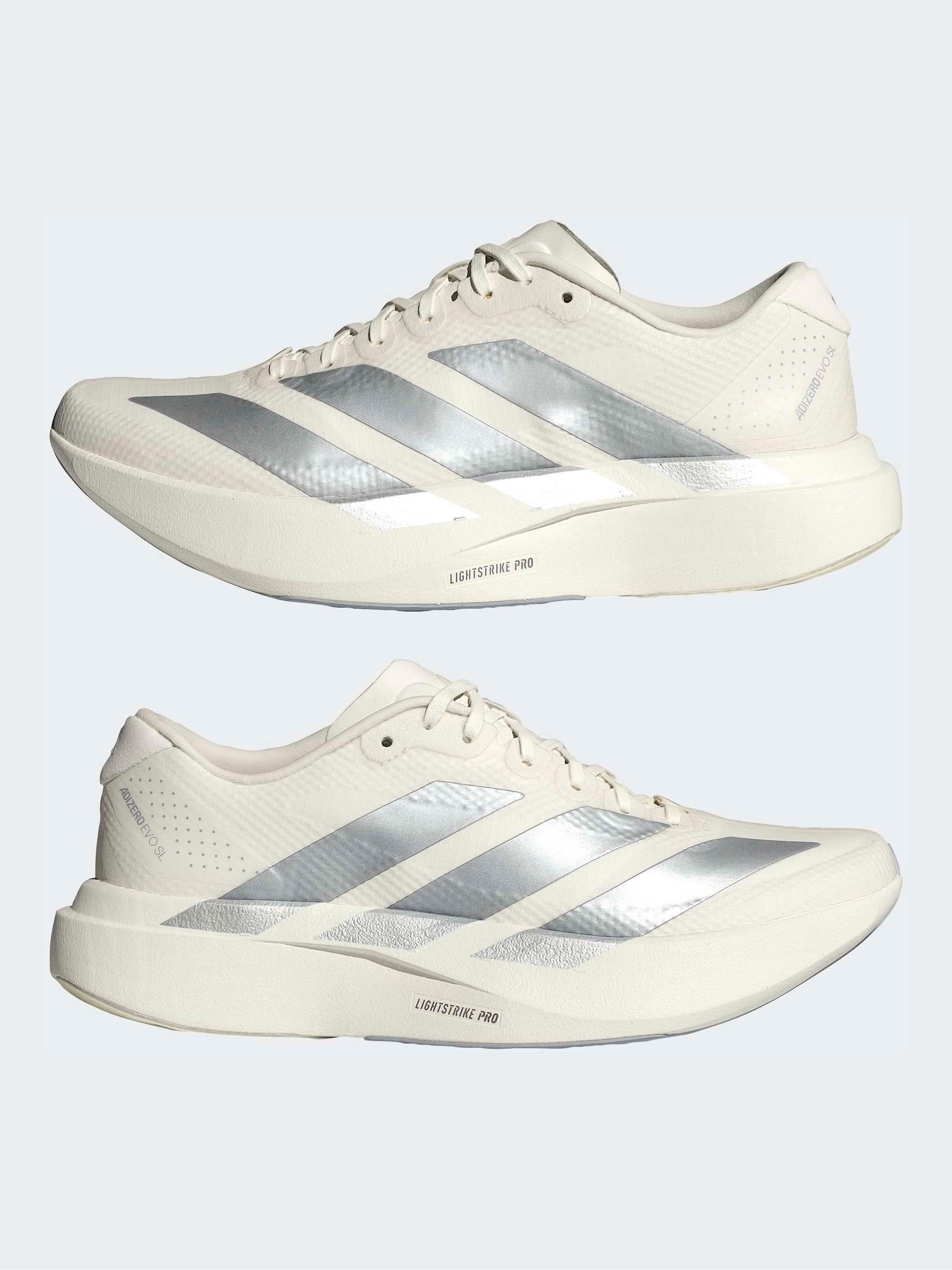 Buy adidas White/Silver Adizero Evo Sl Running Trainers from Next
