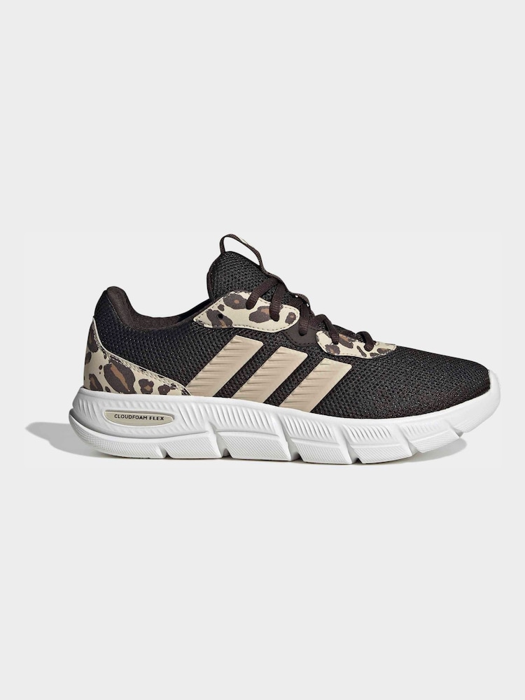 adidas Brown Cloudfoam Flex Trainers - Image 1 of 8