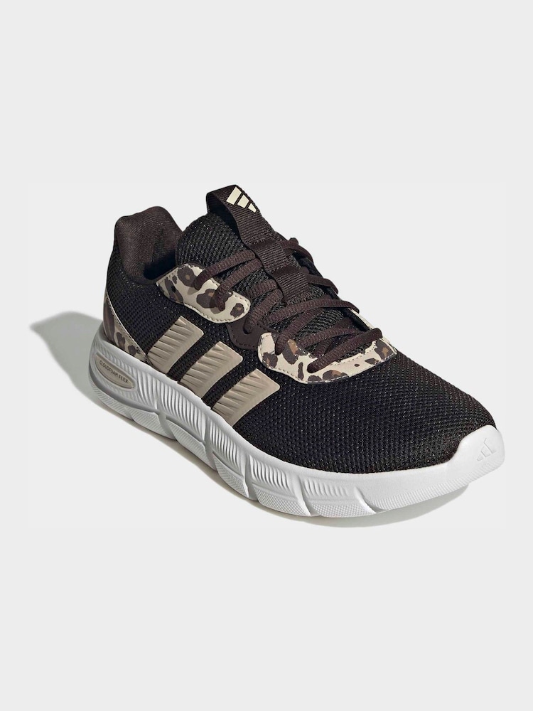 adidas Brown Cloudfoam Flex Trainers - Image 2 of 8