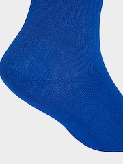 藍色 - adidas Originals 3對裝中筒襪 - 圖片 4，共 4
