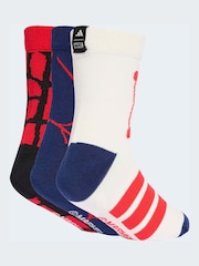 adidas Marvel Spiderman Rundhalset sokker til små barn 3 -pakke - Bilde 2 av 4