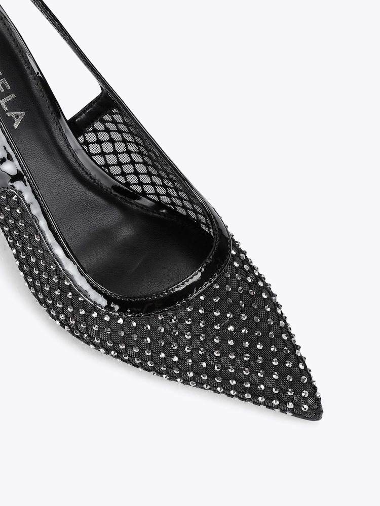 Carvela Lavish Jewel Black Shoes - Imagem 4 de 4