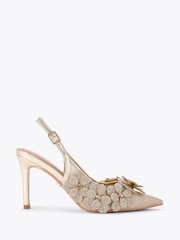 Carvela Gold Petalo Court Sandals - Imagem 1 de 4