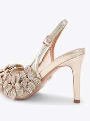 Carvela Gold Petalo Court Sandals - Imagem 2 de 4