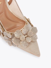 Carvela Gold Petalo Court Sandals - Imagem 4 de 4