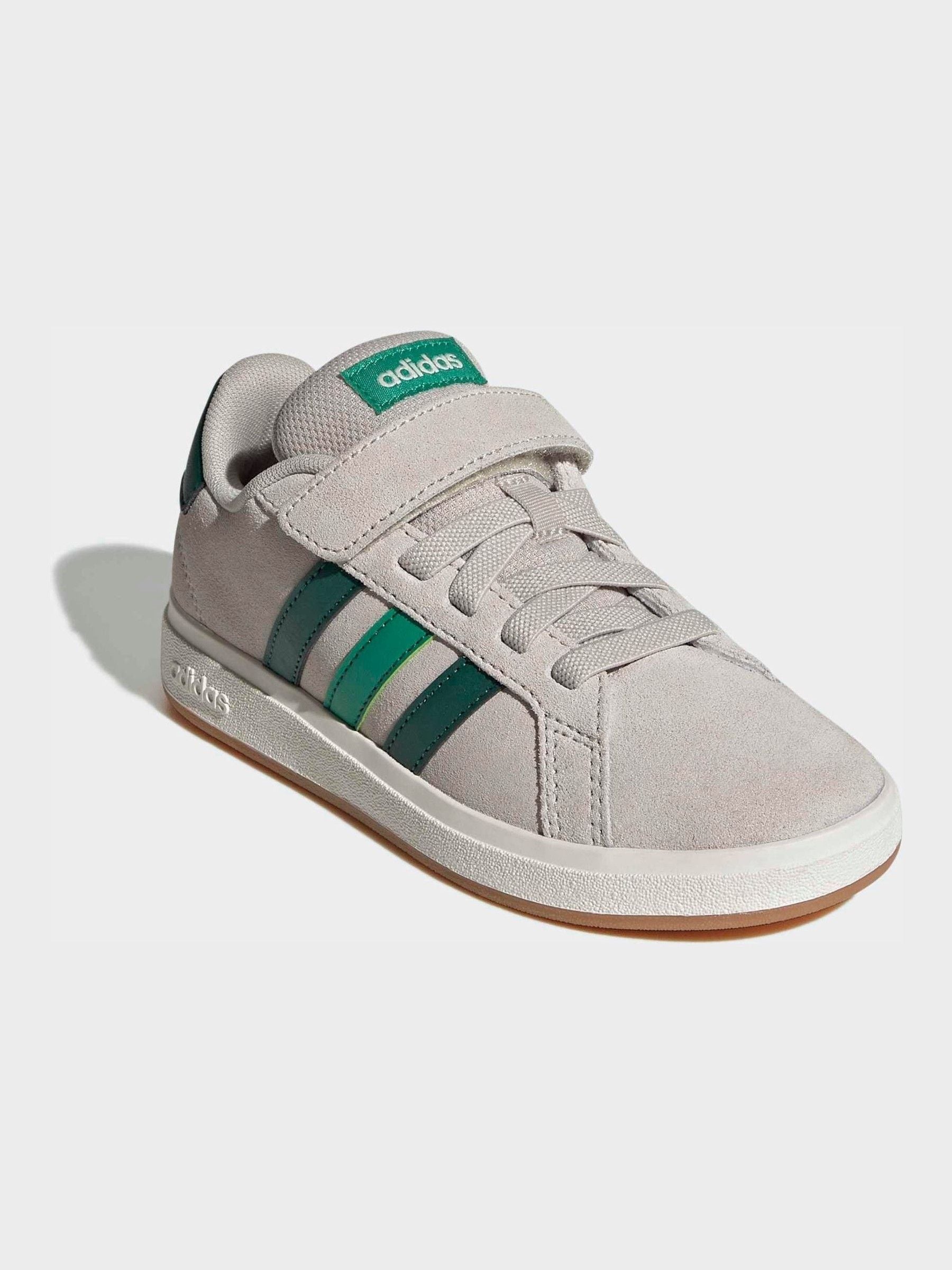 Buy Сірий/Зелений - adidas Grand Court 00s Замшеві еластичні