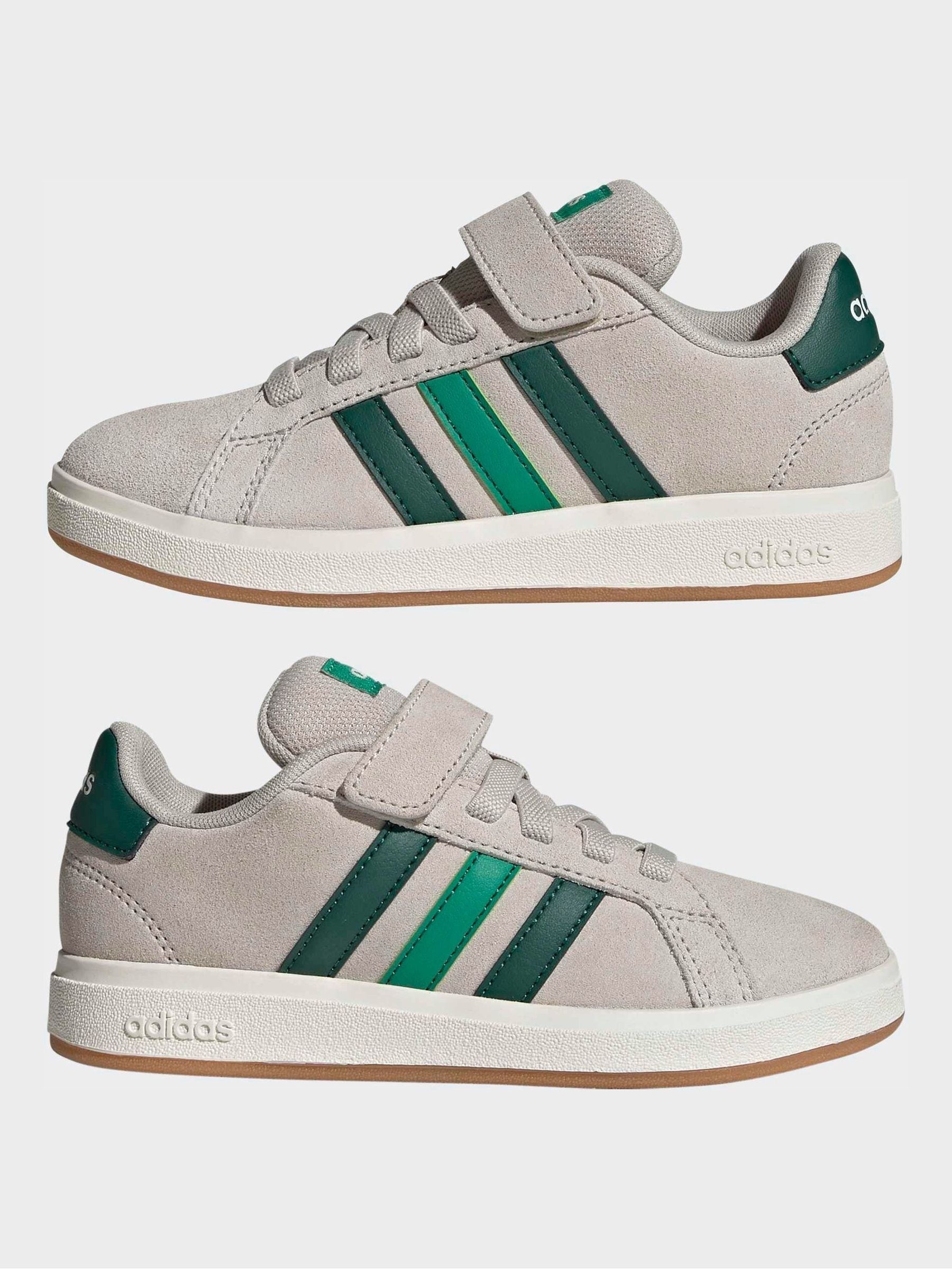 ミント Buy Сірий/Зелений - adidas Grand Court 00s Замшеві еластичні