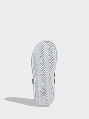 Grand Court 3.0 de adidas Zapatillas deportivas para niños con cordones elásticos - Imagen 7 de 9