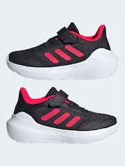 adidas Black/Red Tensaur Run 2.0 Hook and Loop Kids Trainers - Image 5 of 9