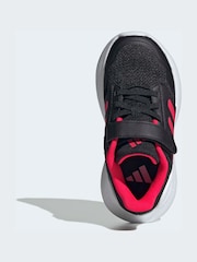 adidas Black/Red Tensaur Run 2.0 Hook and Loop Kids Trainers - Image 6 of 9