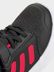 adidas Black/Red Tensaur Run 2.0 Hook and Loop Kids Trainers - Image 8 of 9