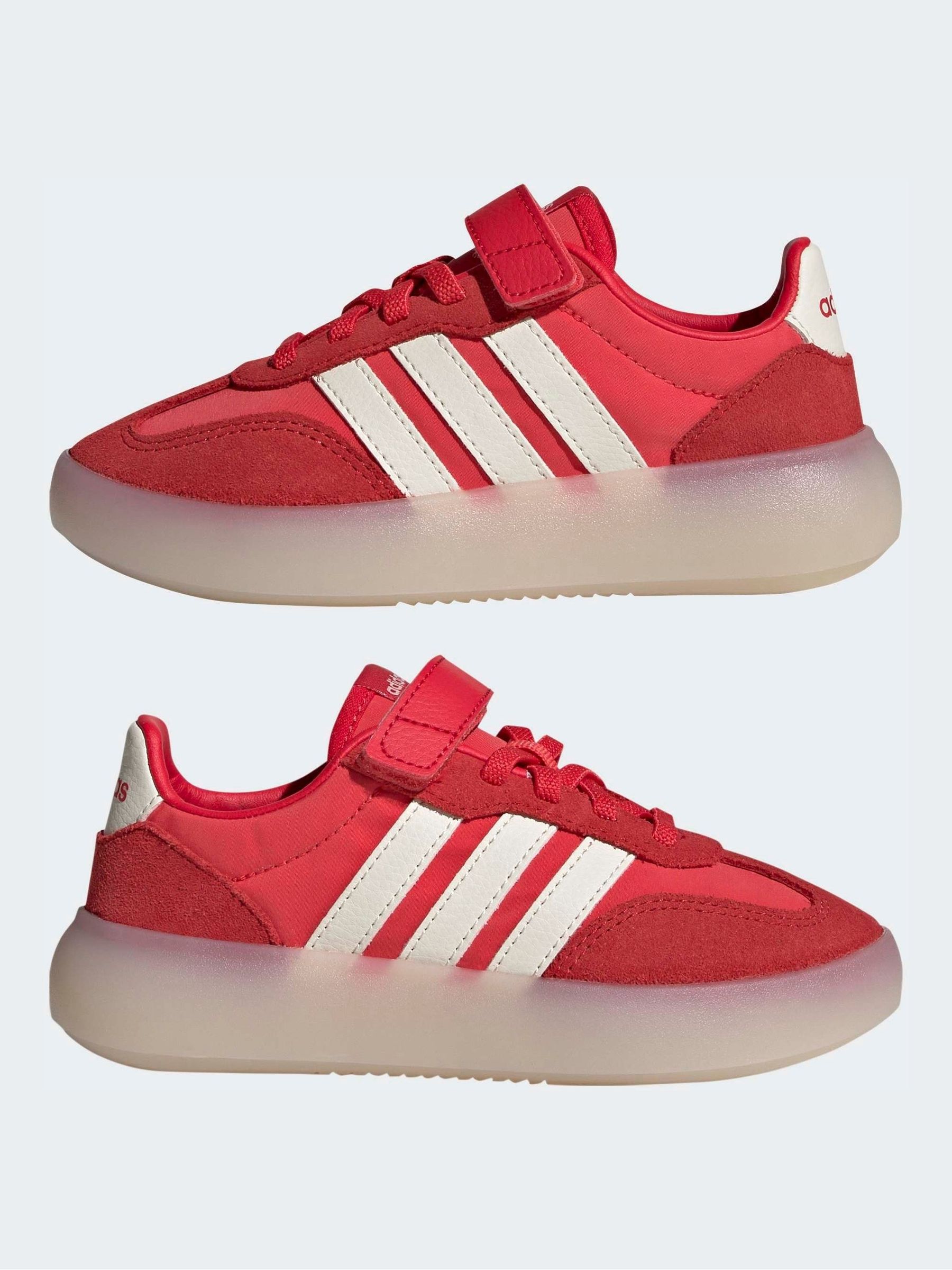 Buy adidas Red Barreda Decode Elastic Lace Kids Trainers from Next USA