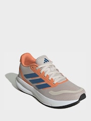 adidas Brown Runfalcon 5 Lace Running Junior Trainers - Image 3 of 9