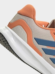 adidas Brown Runfalcon 5 Lace Running Junior Trainers - Image 9 of 9