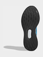 adidas Black/Blue Runfalcon 5 Lace Running Junior Trainers - Image 7 of 9