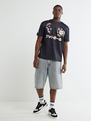 Calções Jeans Jorts River Island - Imagem 1 de 4