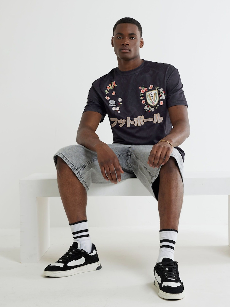 Calções Jeans Jorts River Island - Imagem 2 de 4